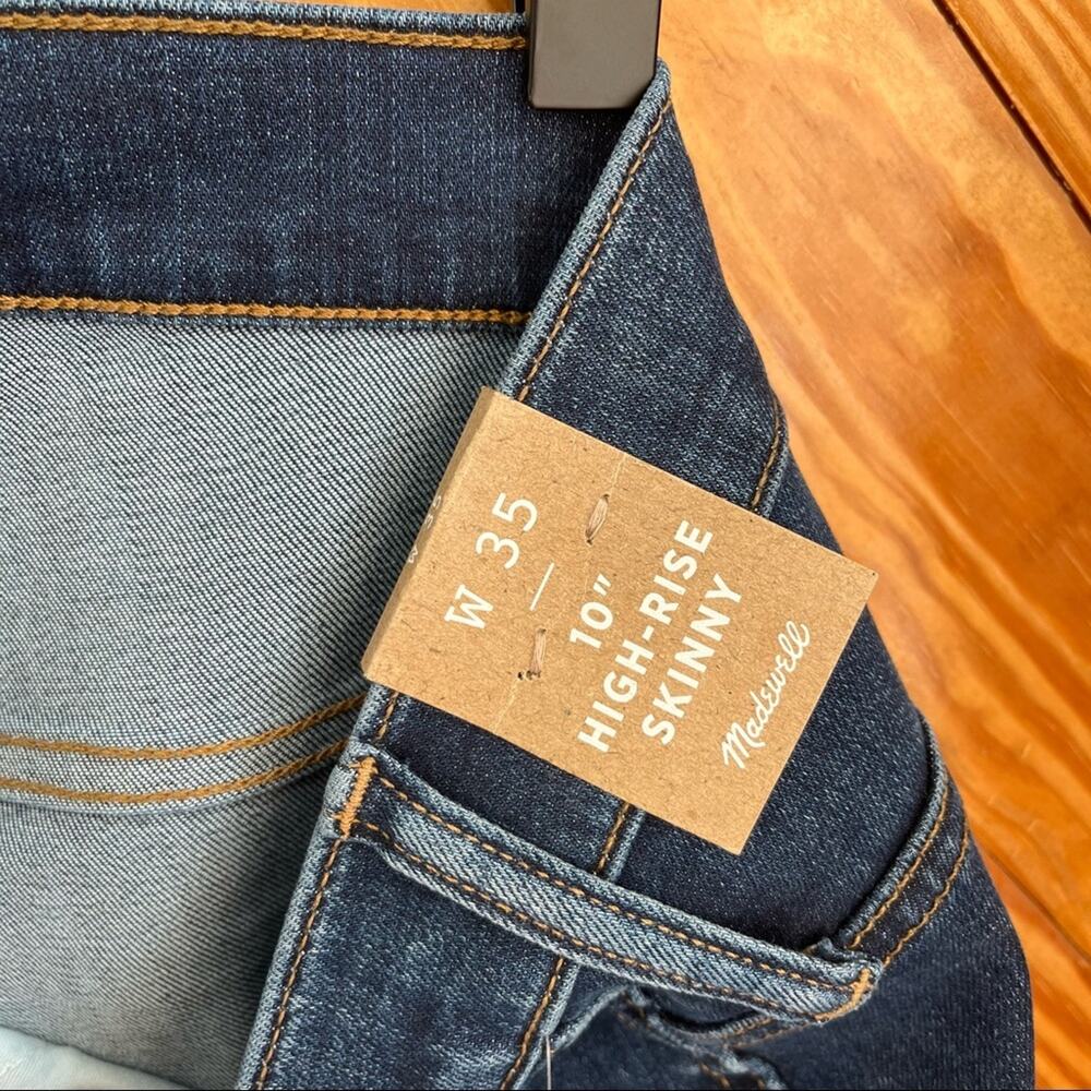 Madewell 10" High-Rise Skinny Jeans Plus Size 35W - Picture 9 of 9